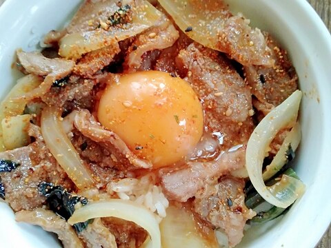 ハラミ丼♪　簡単スタミナ料理＾＾